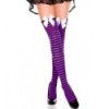 Striped Purple Thigh Highs