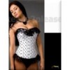 White Polka dot Corset