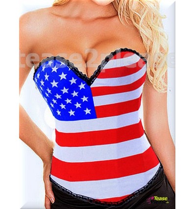 America Flag Corset