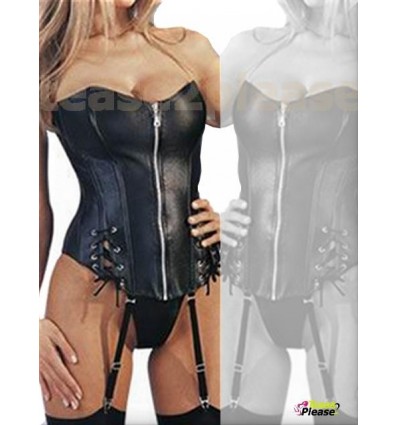 Seductive Front Zipper Corset