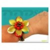 Big golden Flower Bracelet