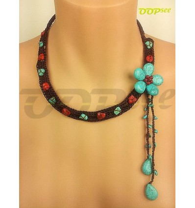 Smarty Necklace with Flower