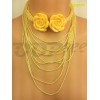 Yellow Roses Necklace