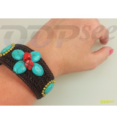 Woven Flower Bracelet (3 colours)