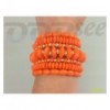Seven in an Orange row Bracelet