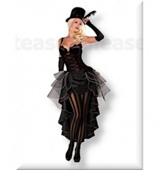 Black Velvet Burlesque Costume