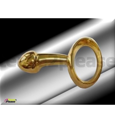 Gold steel Prostate Butt Plug