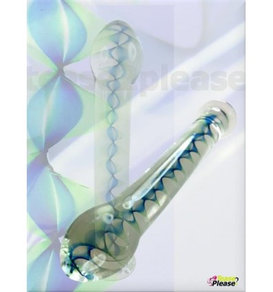 Mystic Blue Glass Dildo