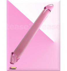 Pink Straight Desire Glass Dildo