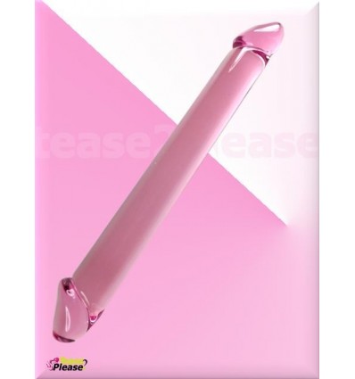 Pink Straight Desire Glass Dildo