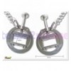 Circular Nipple Clamps with chain