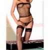 Net Tube Top with Thigh Highs